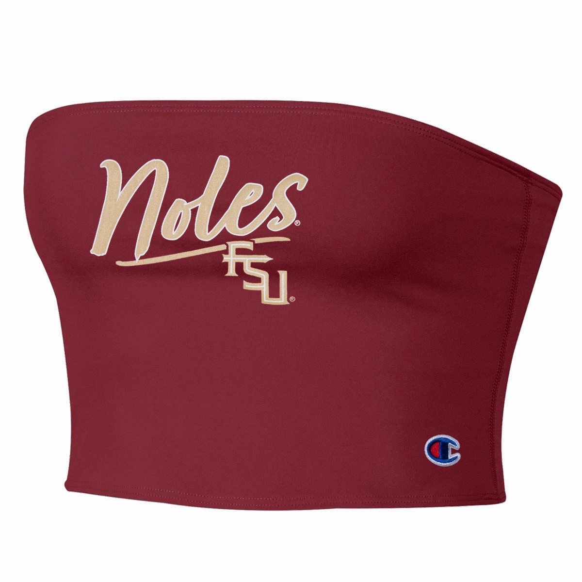 Comfort Fit Compression Zones Champion Women's Noles/Stacked FSU Tube Top - Garnet