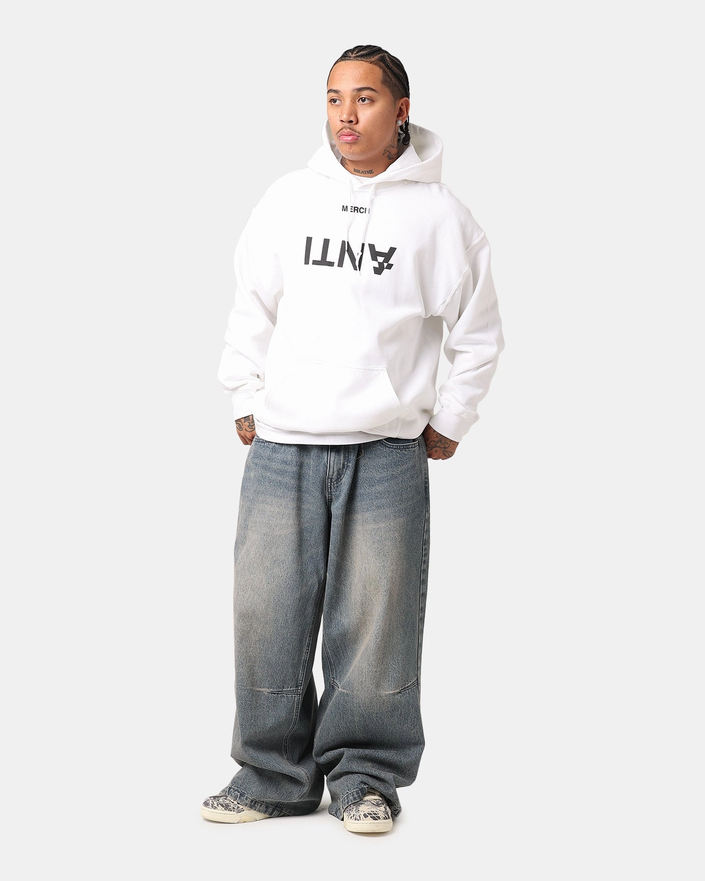 UltraThinLayer The Ant Order Anti Merch Hoodie White