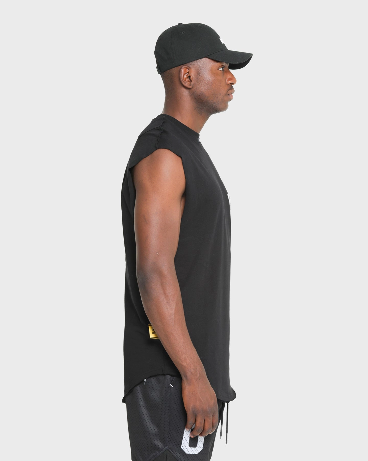 The Anti Order A God Muscle Black/White Versatile Look Ribbed Collar Trim