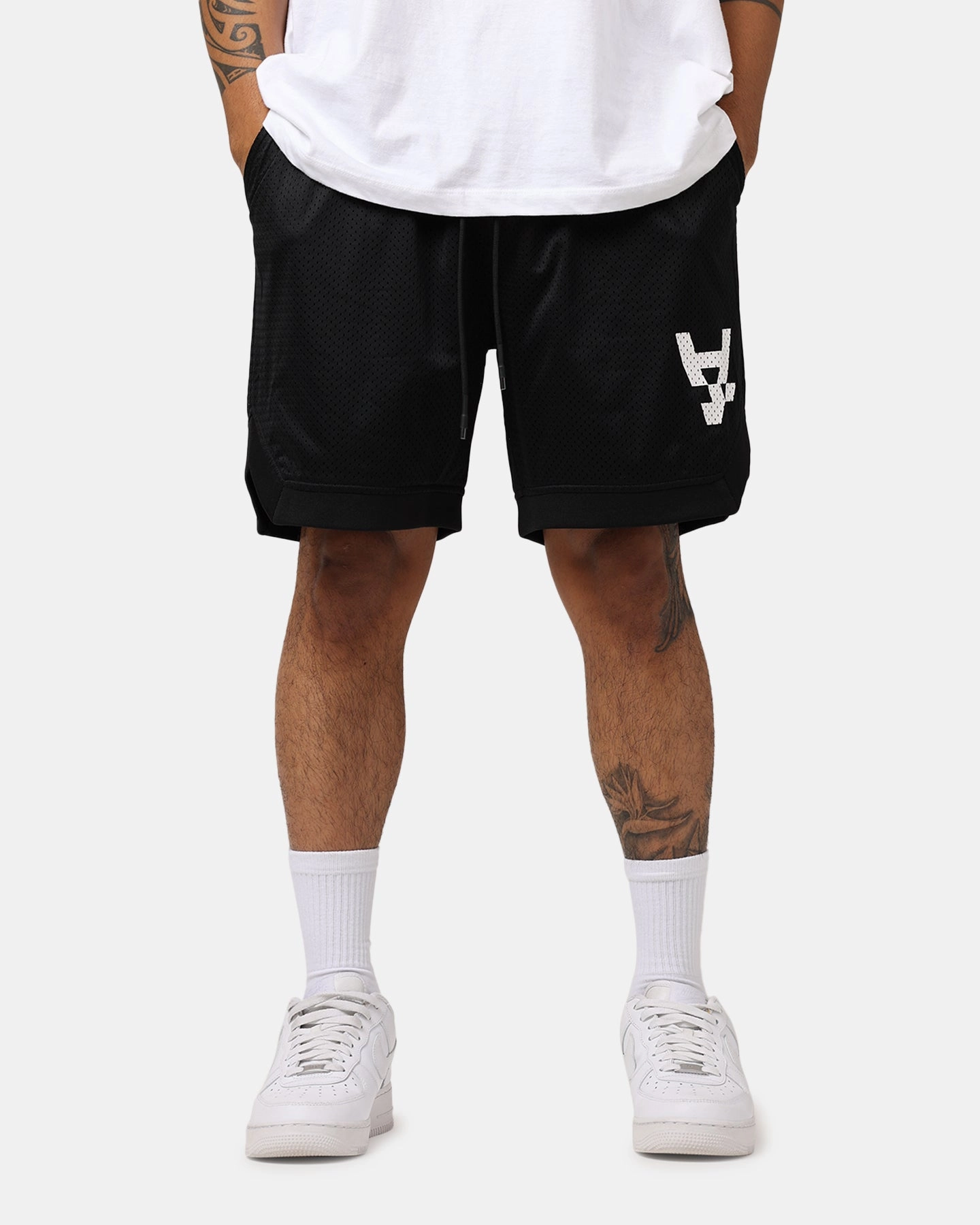 Minimalist Style The Anti Order A Logo Basketball Shorts Black