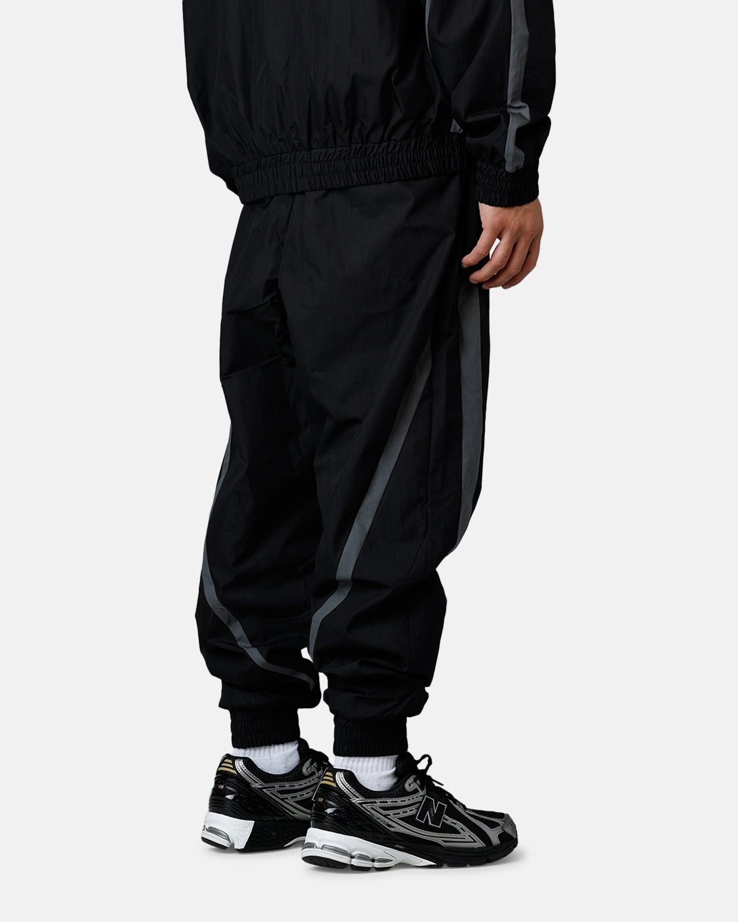 The Anti Order Acolyte Track Jogger Black/Grey Frayed hem