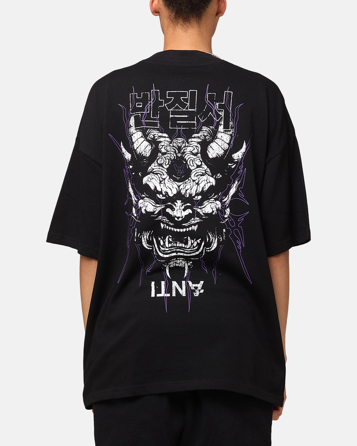 Trendy Casual Wear The Anti Order Agma Mock Neck T-Shirt Black