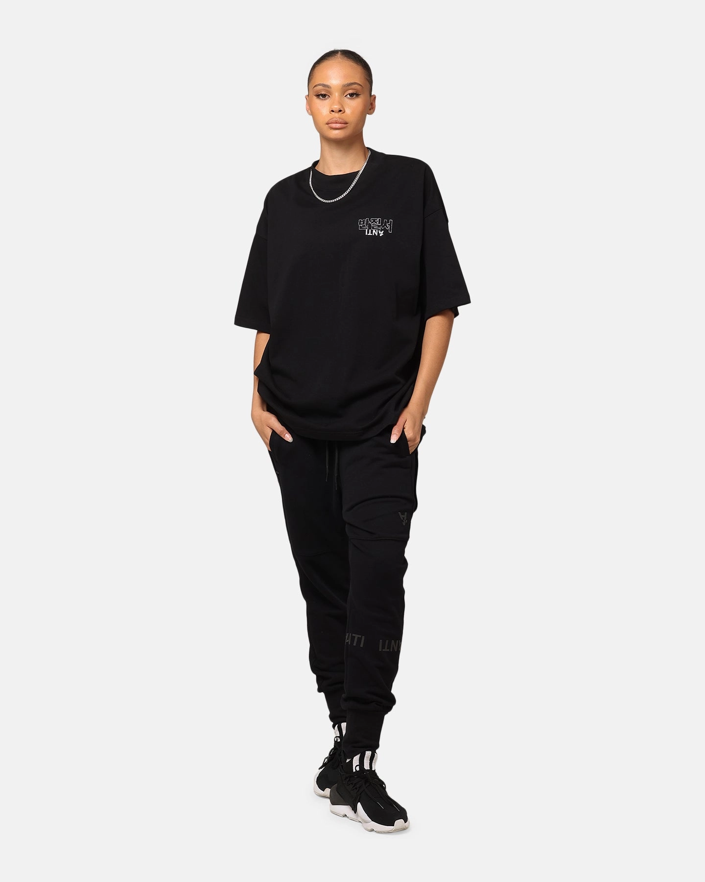 Classic Layer The Anti Order Agma Mock Neck T-Shirt Black