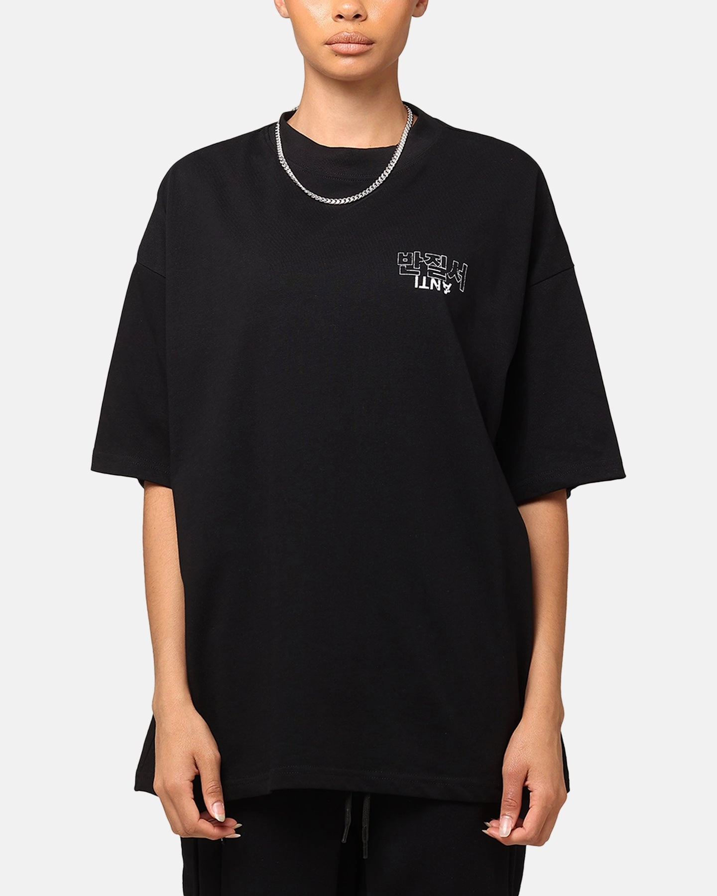 Soft Layering The Anti Order Agma Mock Neck T-Shirt Black