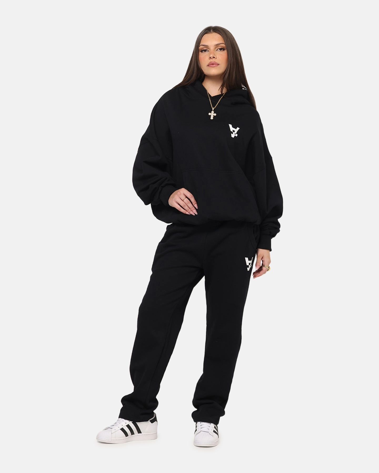 Premium Jacket The Anti Order Alpha Logo Hoodie Black