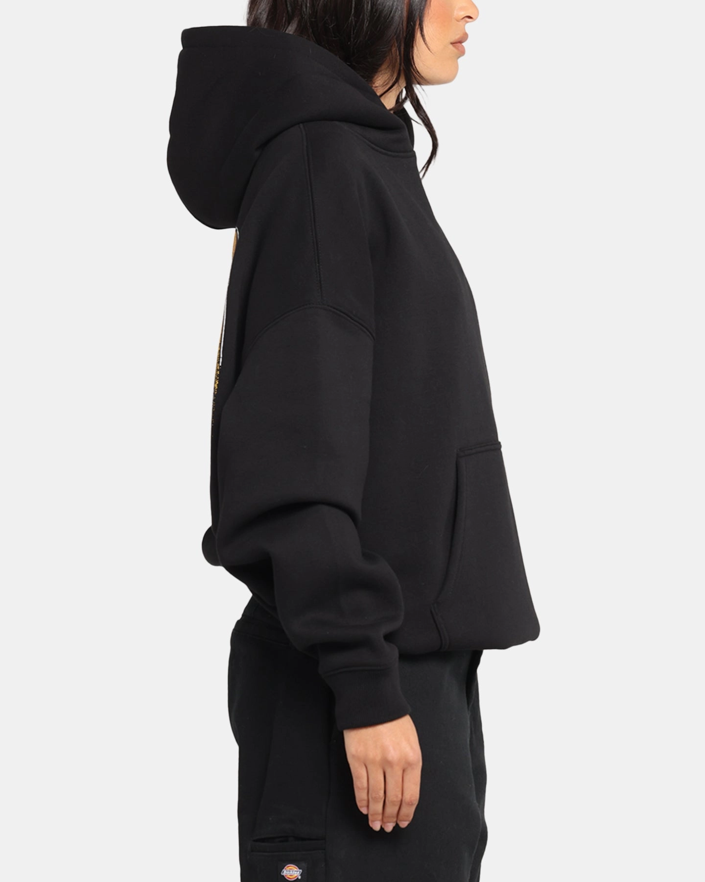 Dry Touch The Anti Order Anti Collegate Boxy Hoodie Black