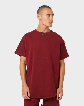 The Anti Order Anti Essential Non Seam T-Shirt Vintage Maroon No Slip Shoulder Design Cool Vibes