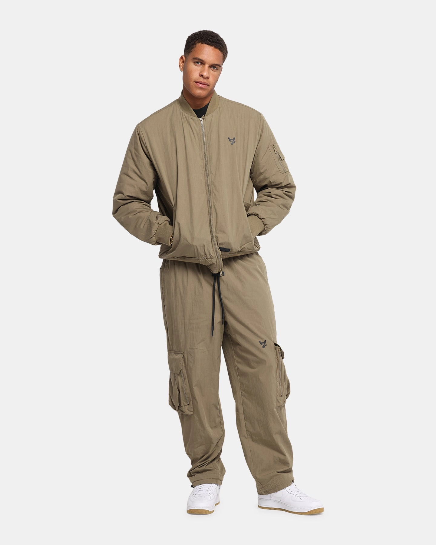 The Anti Order Anti Essential Oversized Bomber Jacket Dark Taupe Wrinkle-Resistant