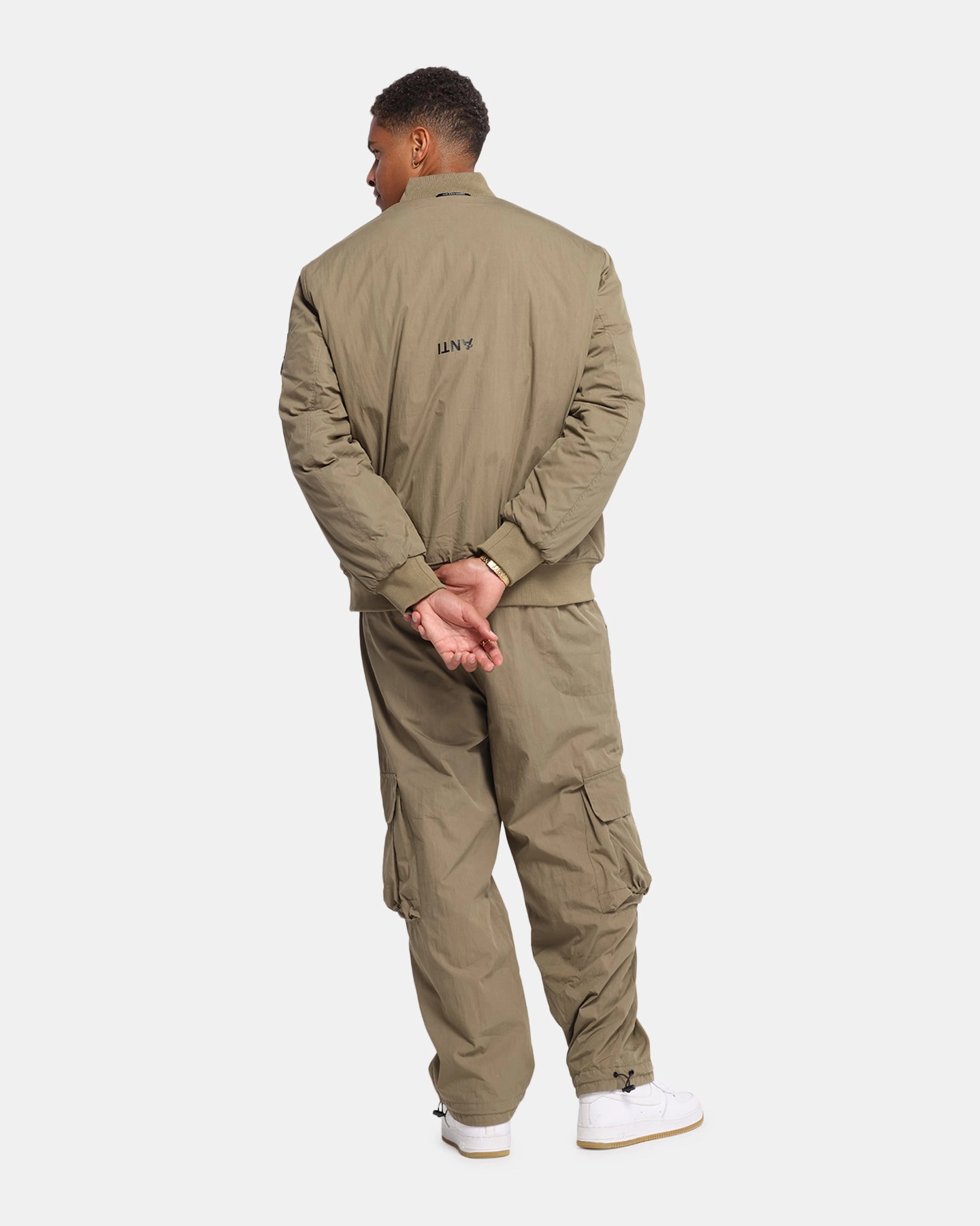 The Anti Order Anti Essential Oversized Bomber Jacket Dark Taupe Classic Jacket Fit Fresh Appeal