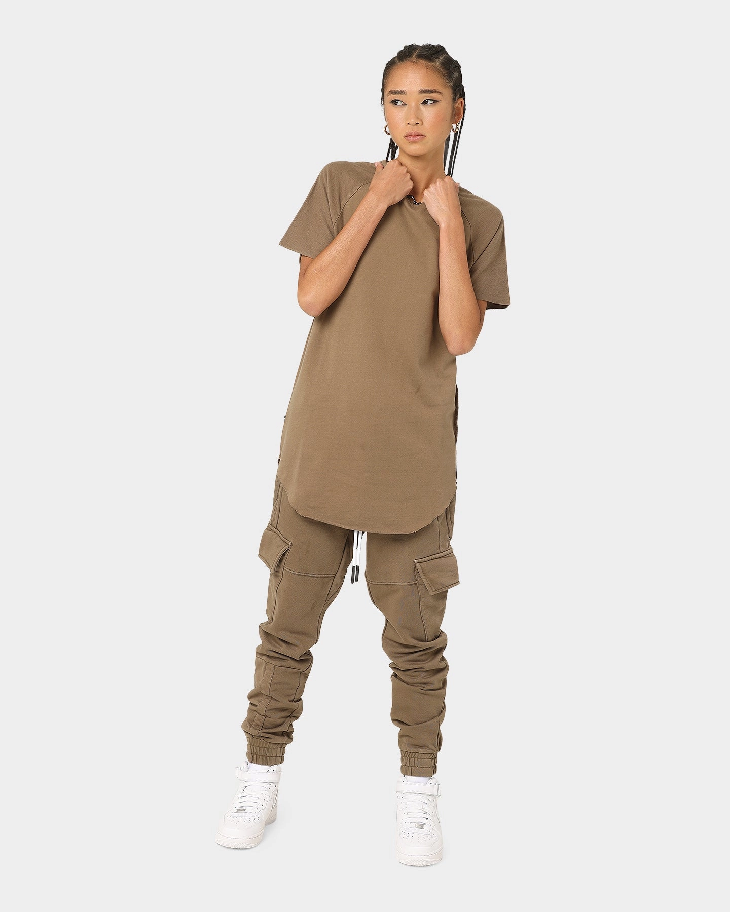 The Anti Order Anti Essential Regulation T-Shirt Vintage Brown Casual Chic Look Compact Stitch Pattern