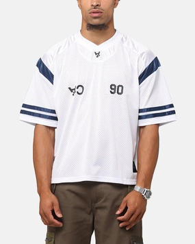 The Anti Order Anti Finals Jersey White/Navy 4 Way Stretch Jacquard Knit