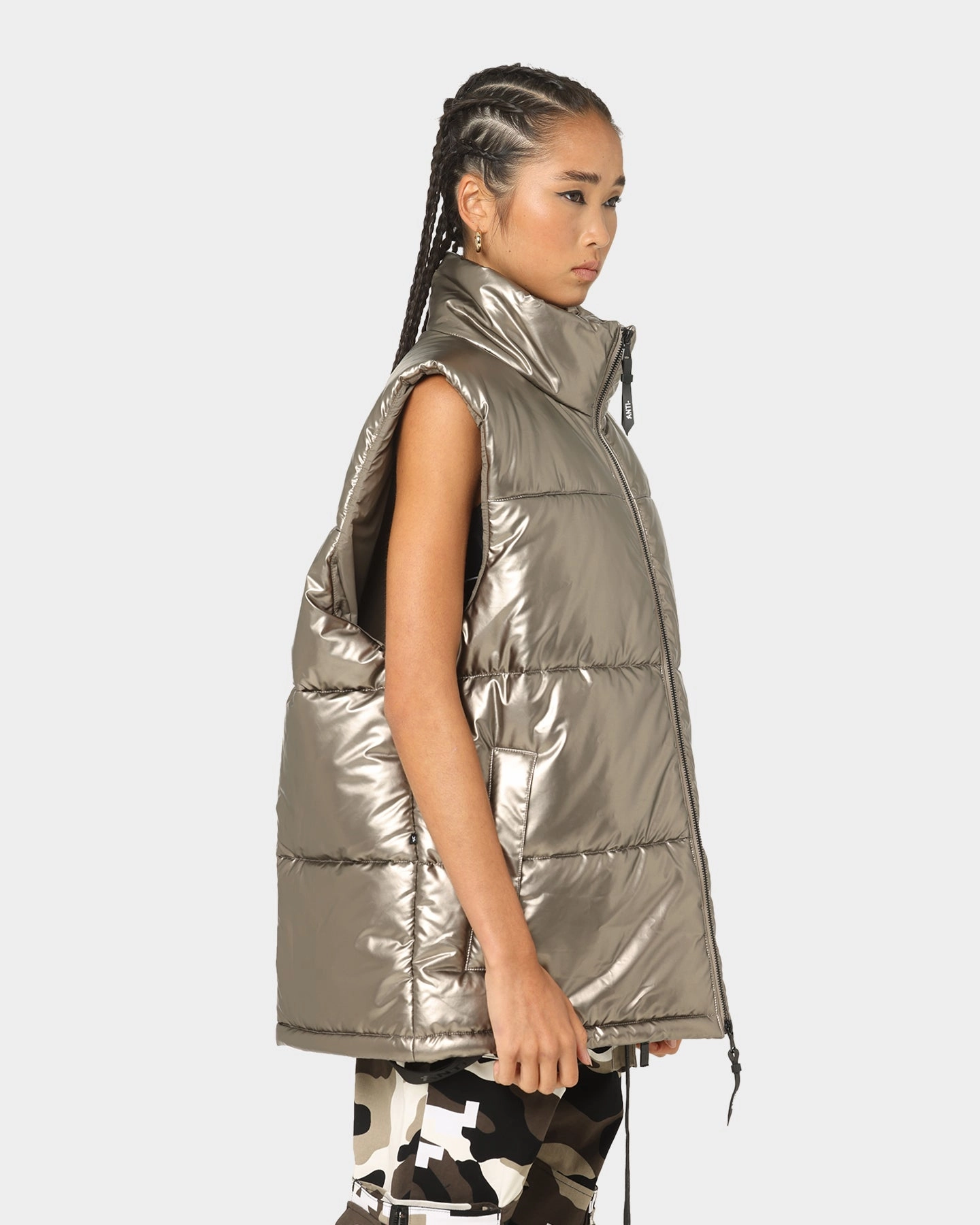 Stage The Anti Order Anti Joy Puffer Vest Pewter