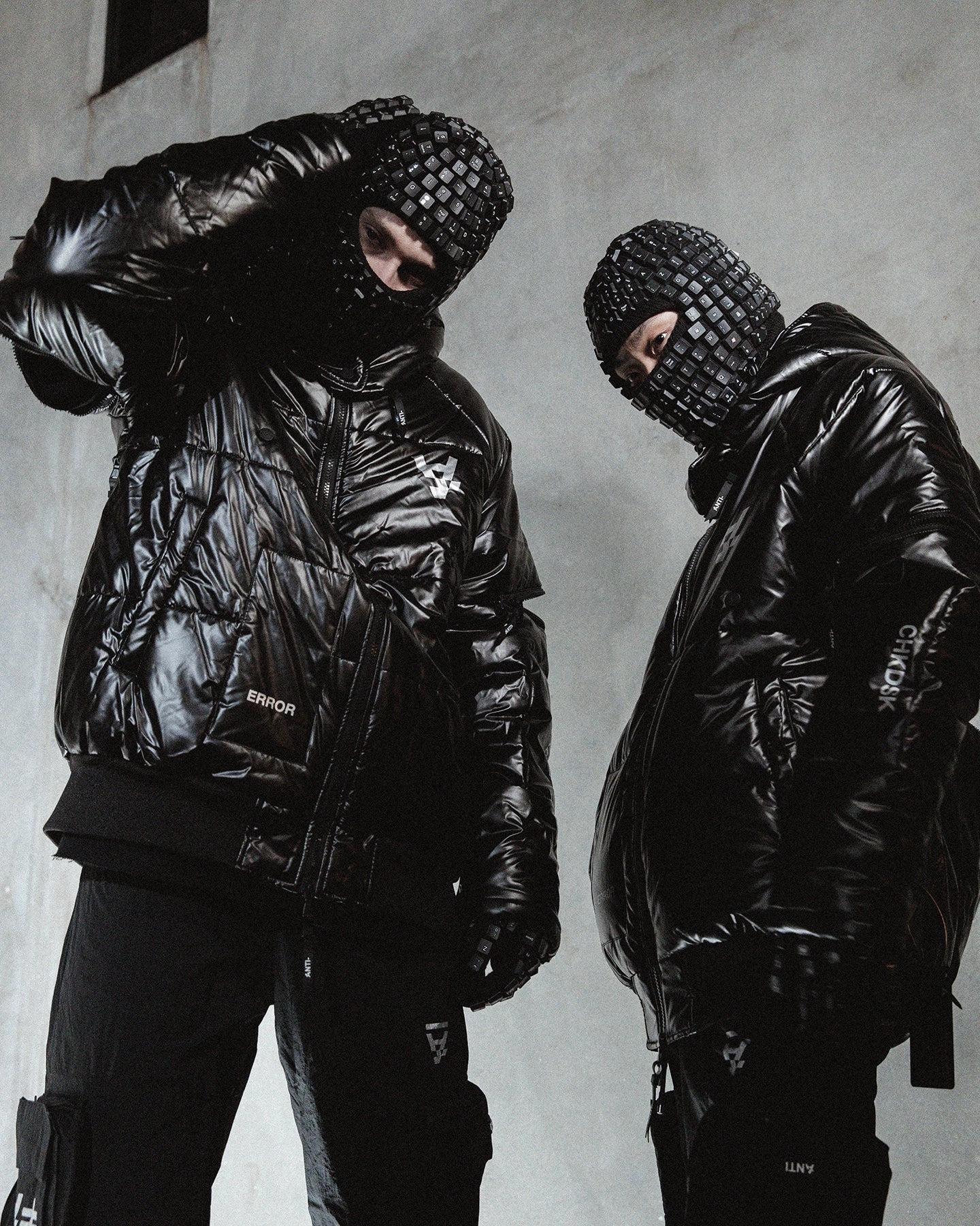 Money Stroll The Anti Order Anti Joy Technical Puffer Jacket Black/Silver