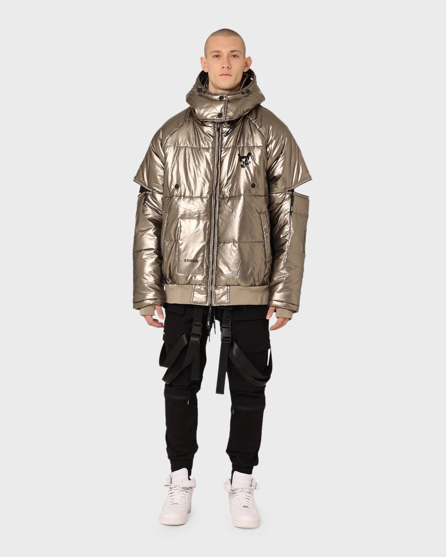 Ultra Thin Insulation High-Tech Protection The Anti Order Anti Joy Technical Puffer Jacket Pewter