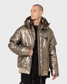 The Anti Order Anti Joy Technical Puffer Jacket Pewter detachable sleeves