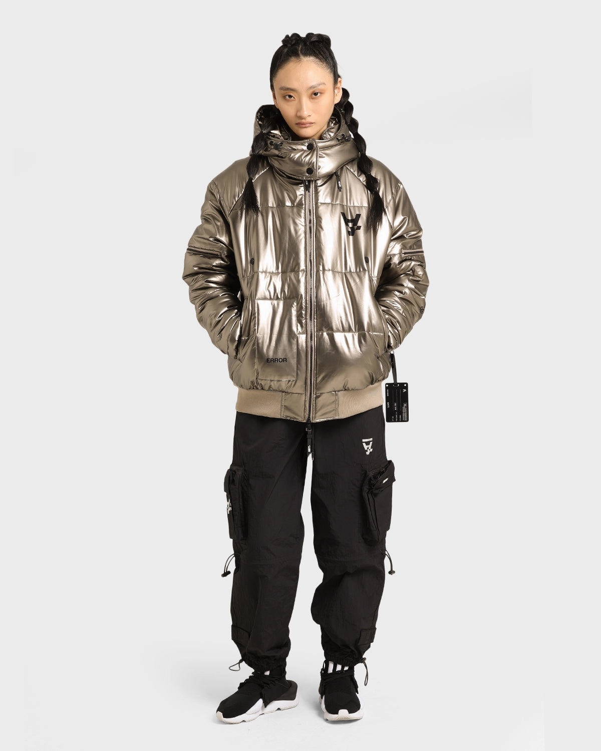 The Anti Order Anti Joy Technical Puffer Jacket Pewter Double Layered Cuffs Launch