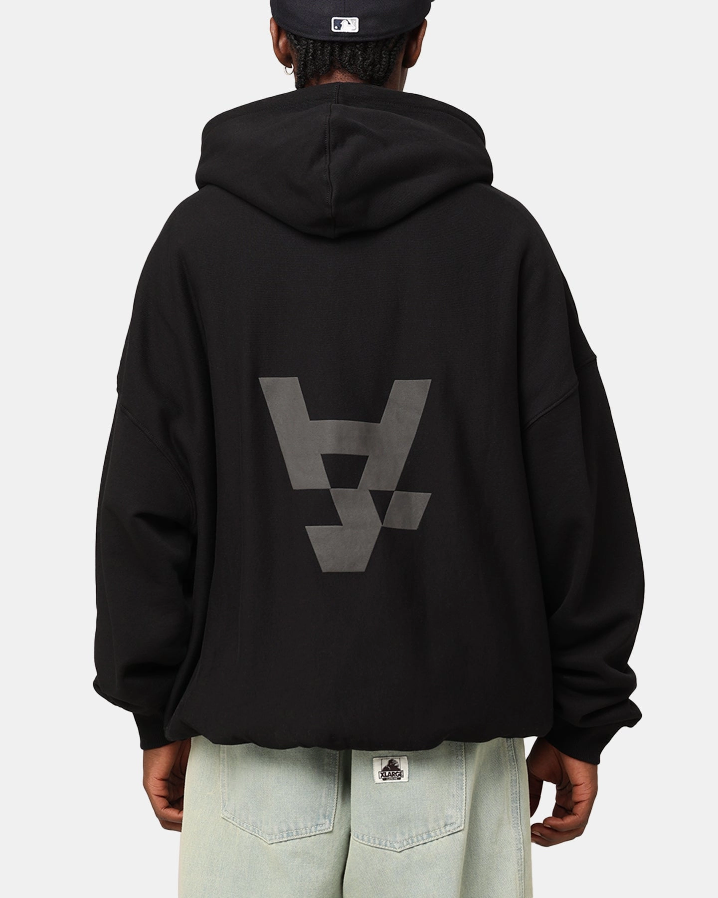 The Anti Order Anti Logo Boxy Hoodie Black suitable for autumn festivals Reinforced Stress Points