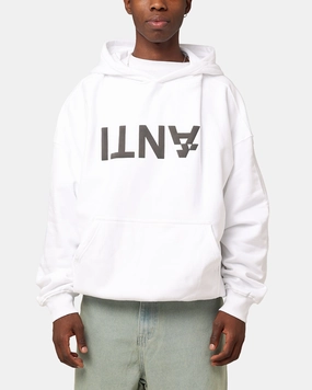 The Anti Order Anti Logo Boxy Hoodie White neutral - colored