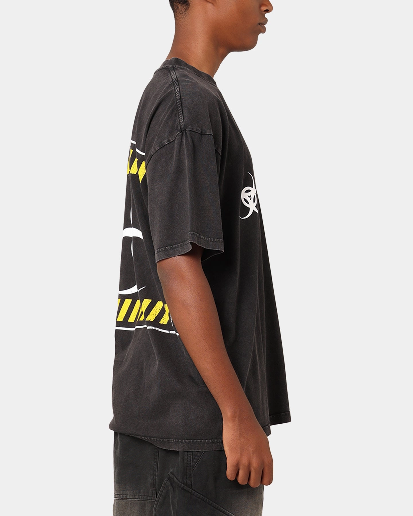 BreathableMeshLining The Anti Order Anti Nuclear T-Shirt Black Acid Wash