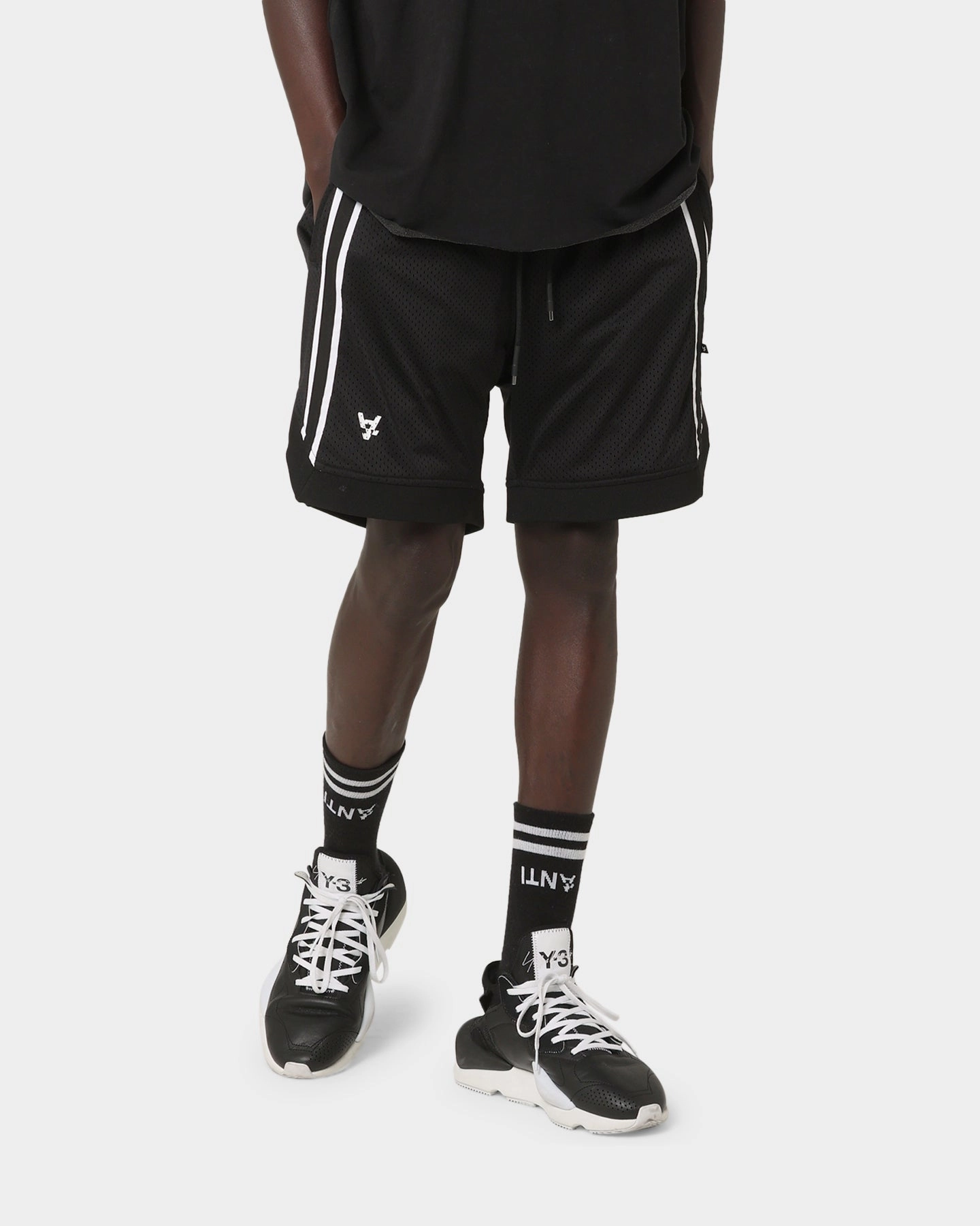 The Anti Order Anti Sport Basketball Shorts Black/White Seamless Edge Design Smooth Texture