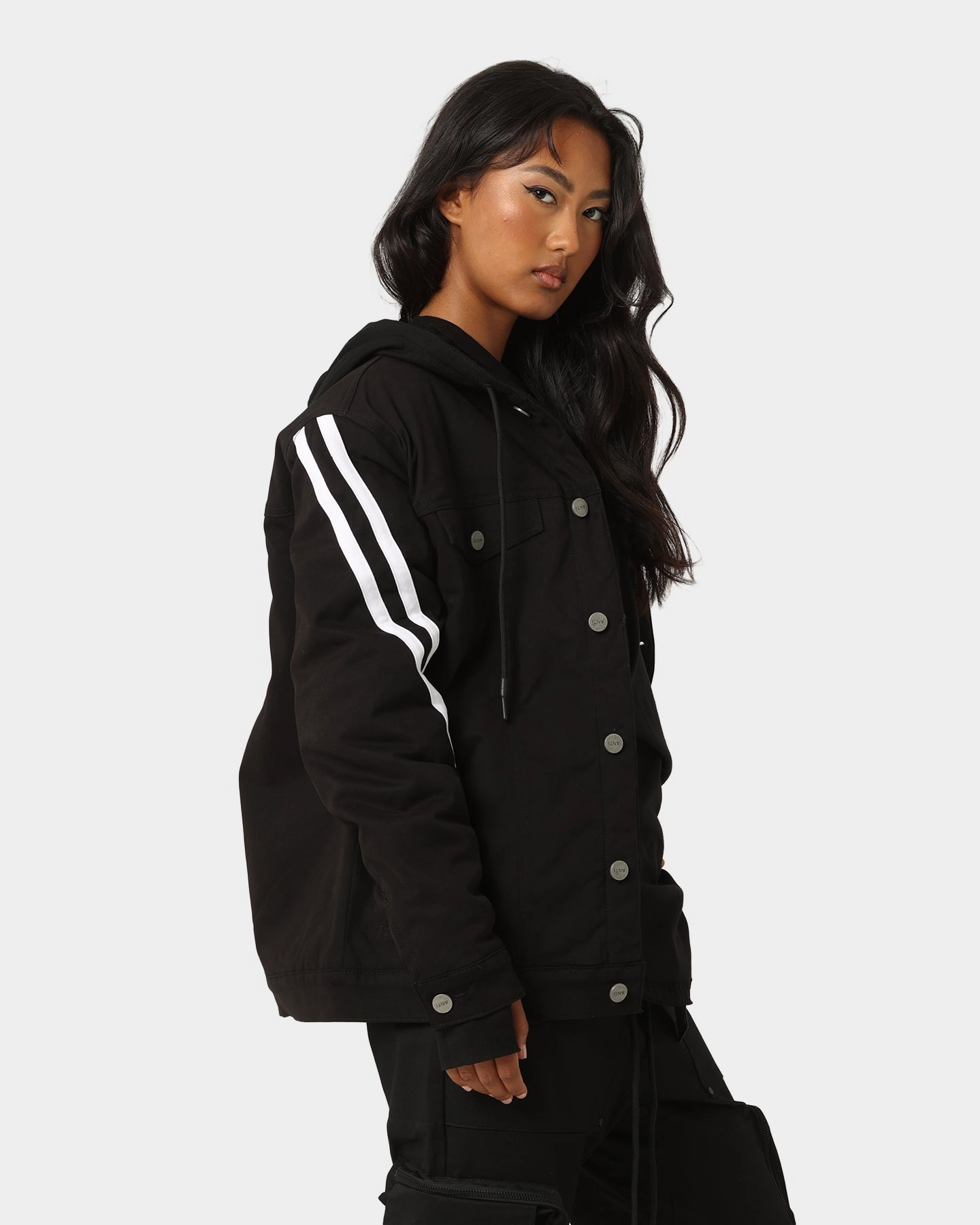 Classic Fit Designer The Anti Order Anti Sport Oversized Jacket Black/White