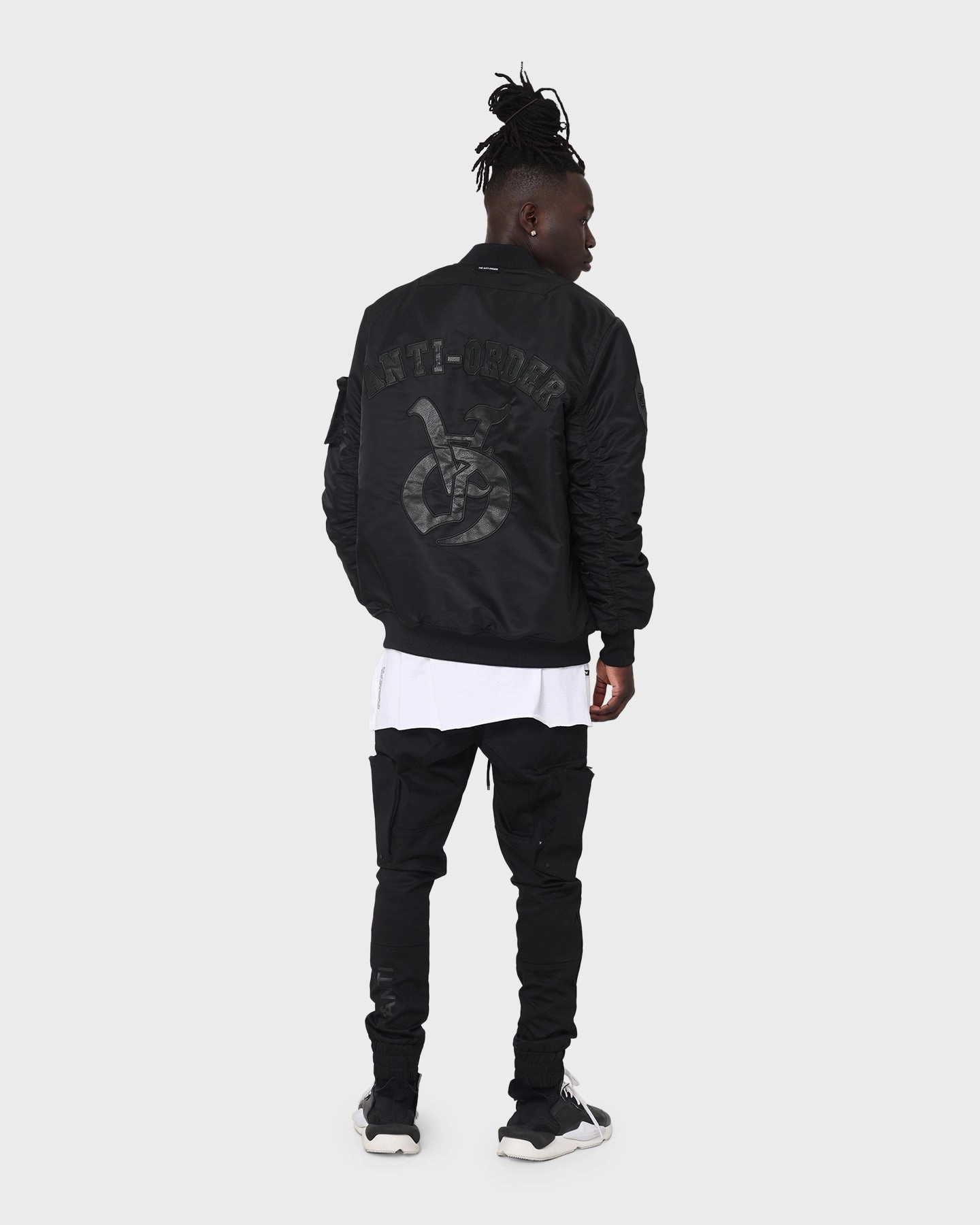 Neutral Comfort investment piece The Anti Order Antidote Oversized Bomber Jacket Black/Black