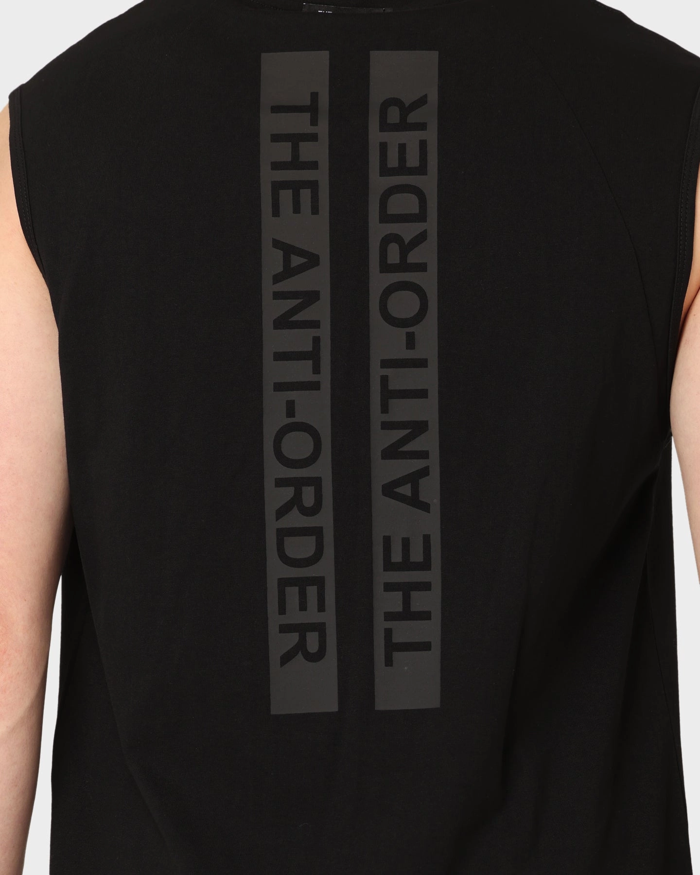 The Anti Order Antidote Unknown Singlet Black Casual Comfort Fit Thermal Regulation Fabric