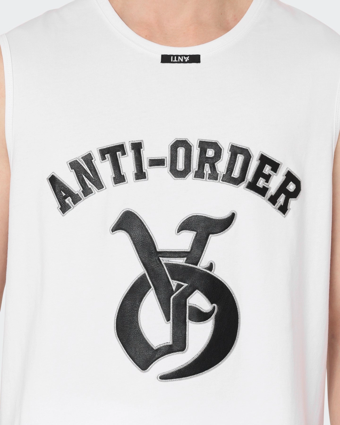 Flexible Collar Stylish and Fun The Anti Order Antidote Unknown Singlet White