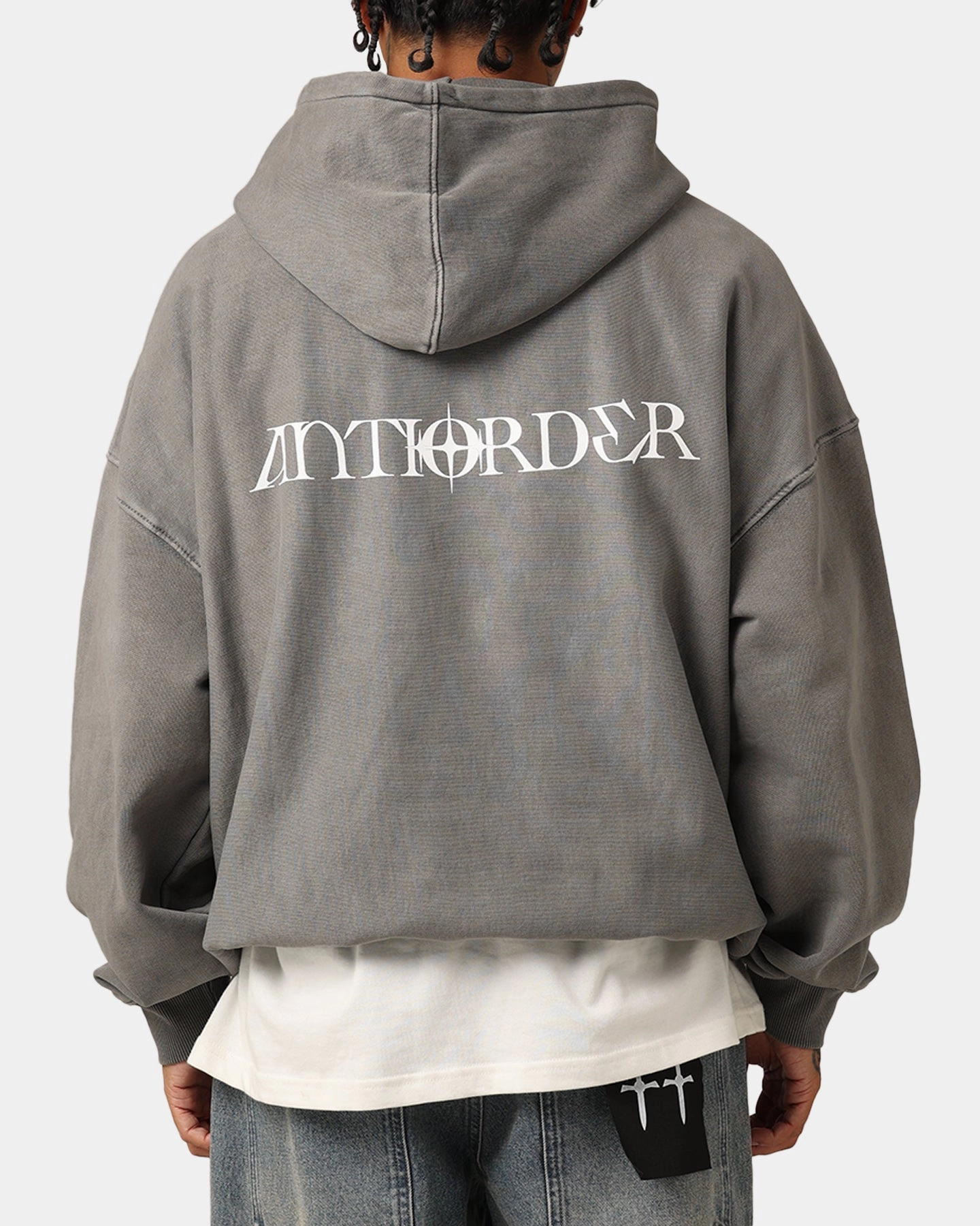 Regular-fit The Anti Order AOA Premium Hoodie Washed Charcoal