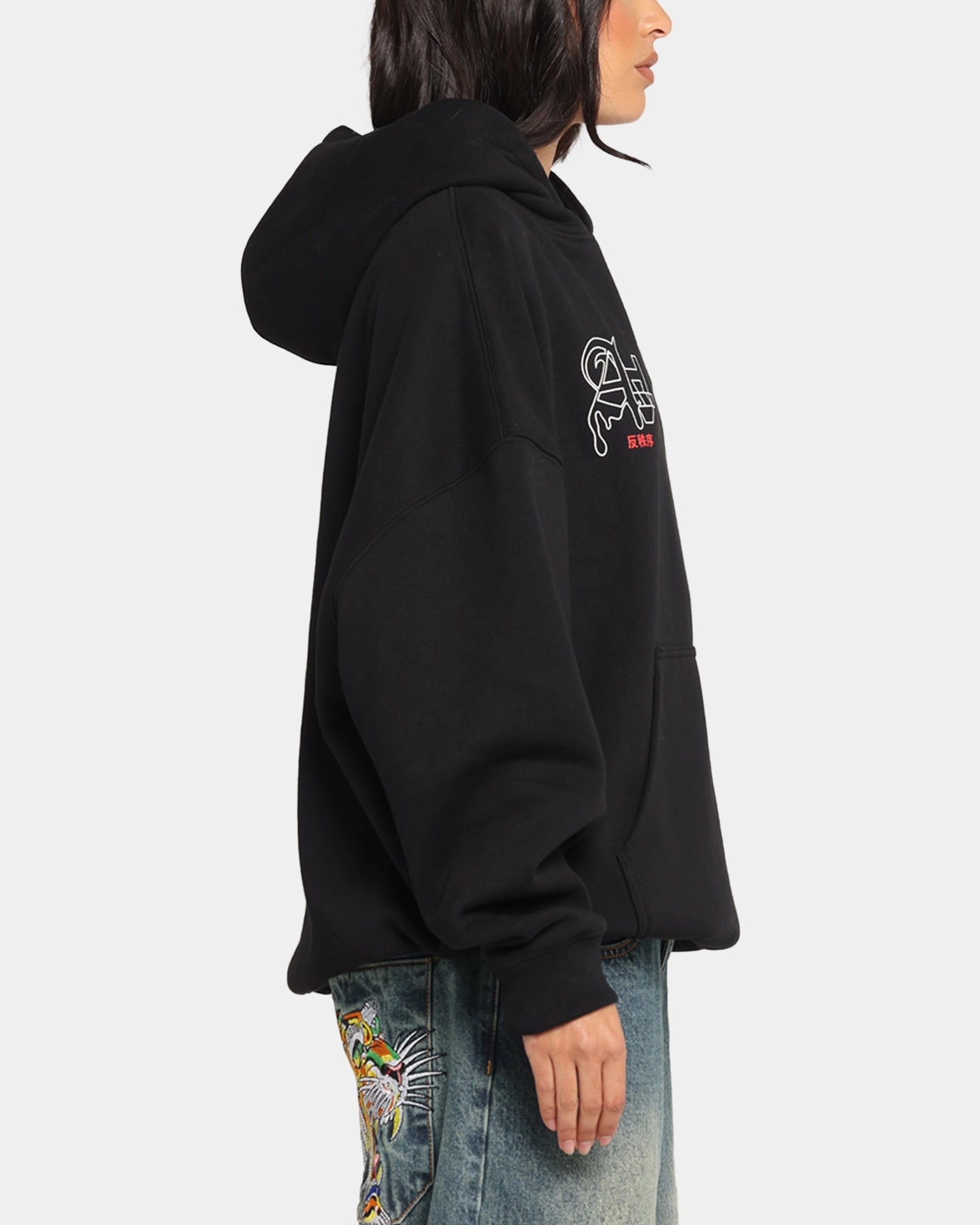 The Anti Order Arcade Boxy Hoodie Black Reinforced Seams Heavy Duty Zippers