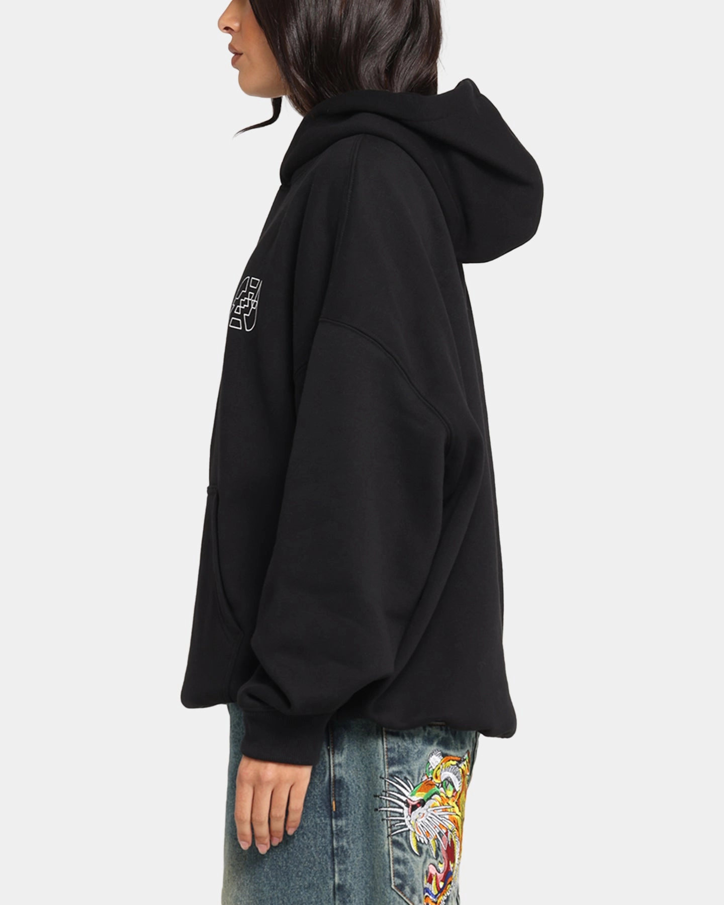 multiple pockets The Anti Order Arcade Boxy Hoodie Black