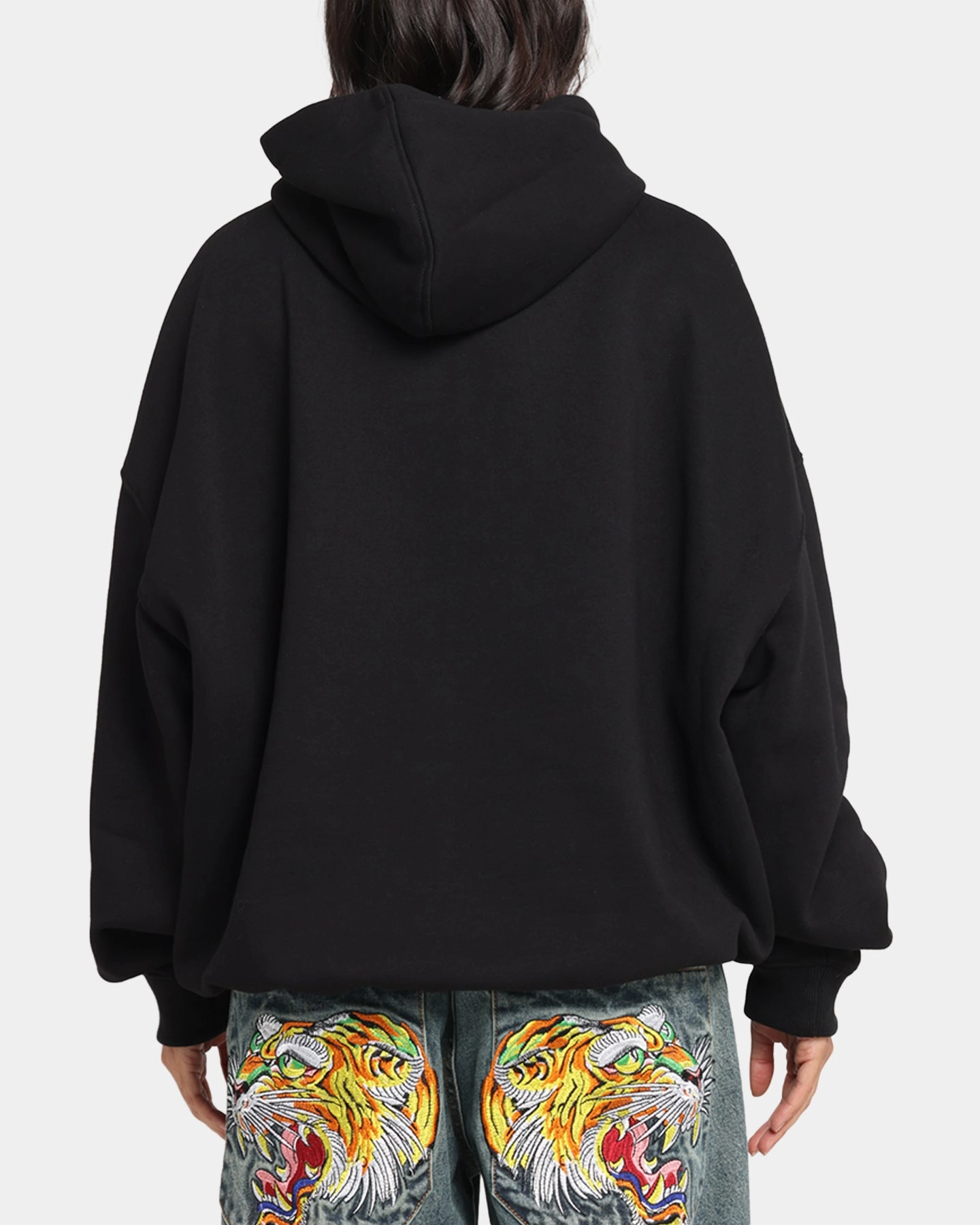 The Anti Order Arcade Boxy Hoodie Black Abrasion Resistant Material Wool