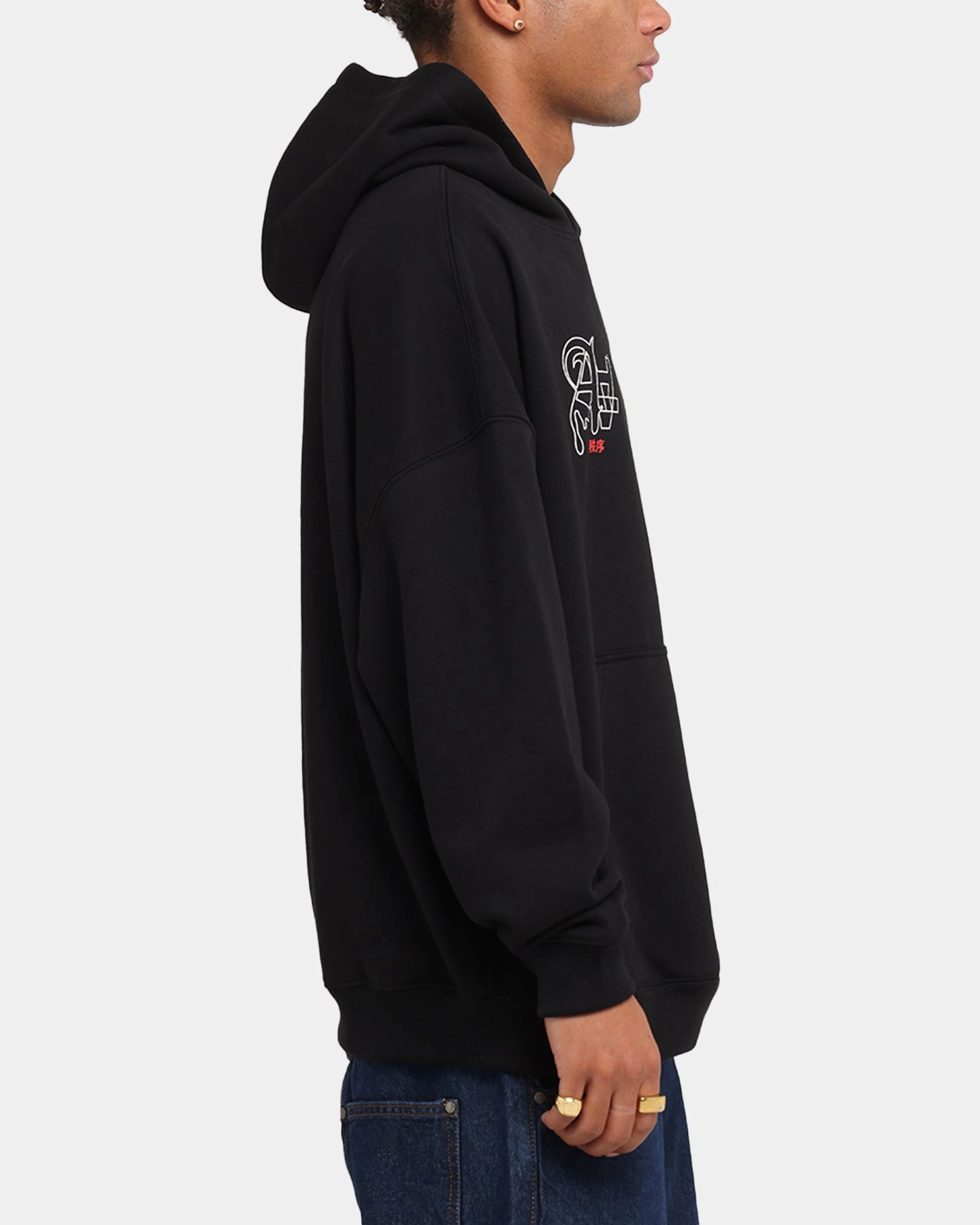 urban scene The Anti Order Arcade Boxy Hoodie Black