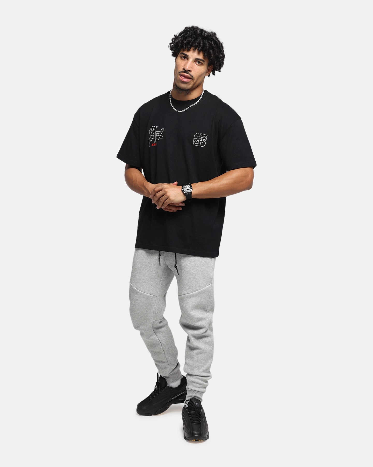 Quick Drying The Anti Order Arcade Boxy T-Shirt Black