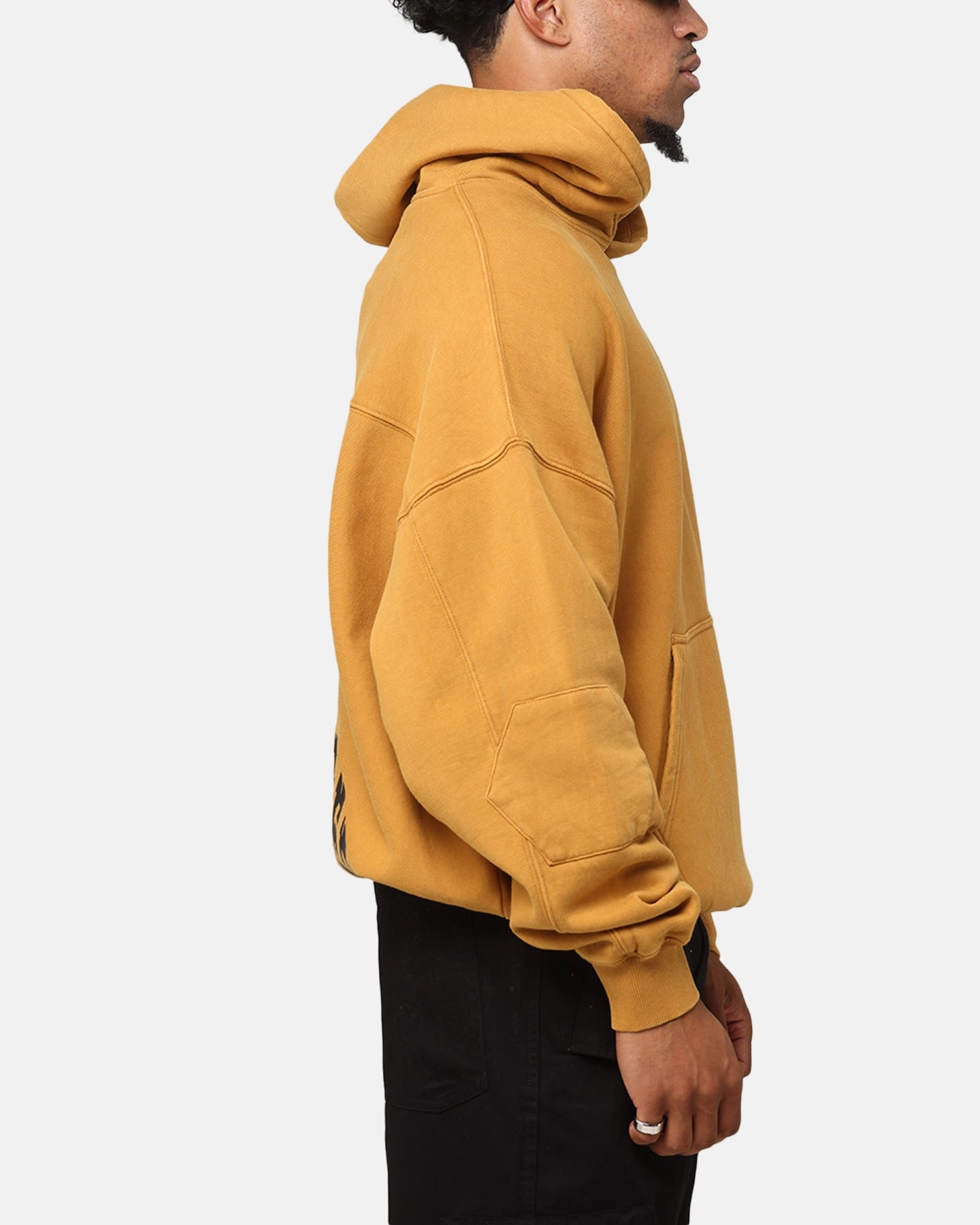 The Anti Order Architype Boxy Hoodie Mustard Praise