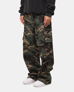 The Anti Order Artillery Baggy Cargo Pants  Woodland Camo Easy Match Slip Resistant