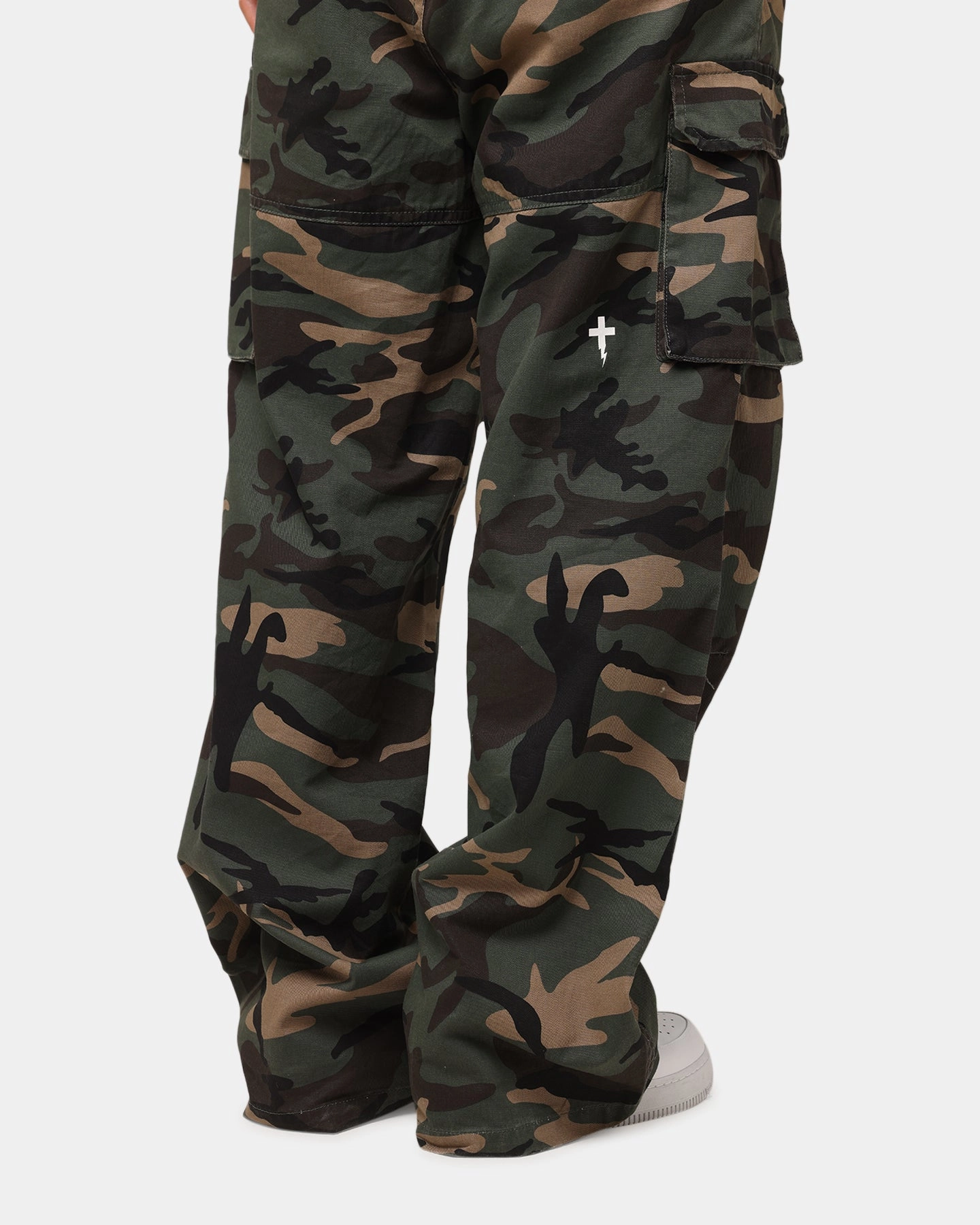 Eco Friendly Dyeing The Anti Order Artillery Baggy Cargo Pants  Woodland Camo