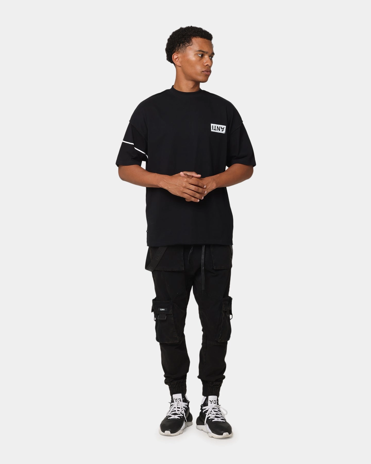 The Anti Order Azero Non Seam Oversized T-Shirt Black/White Comfortable fit Formal Occasion