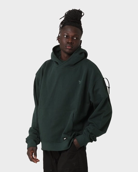 The Anti Order Boxy Drop Shoulder Hoodie Dark Green All Weather Versatility