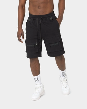 The Anti Order Centurion Cargo Shorts Black concert outfit