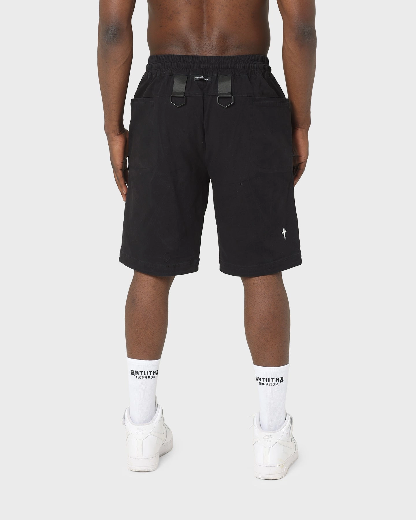 compression support The Anti Order Centurion Cargo Shorts Black