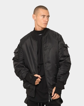 Slim Profile The Anti Order CHKDSK Bomber Jacket Black