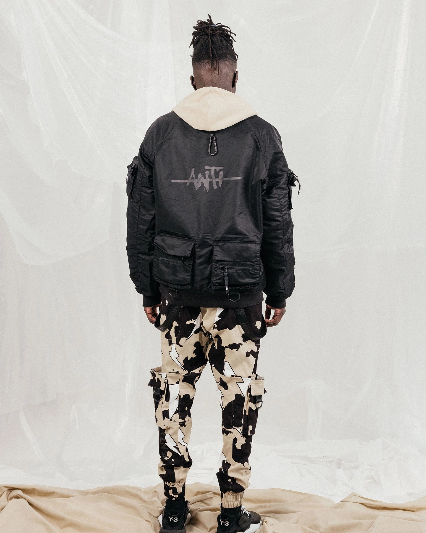 Anti Slip Shoulder Pads Visa The Anti Order CHKDSK Bomber Jacket Black