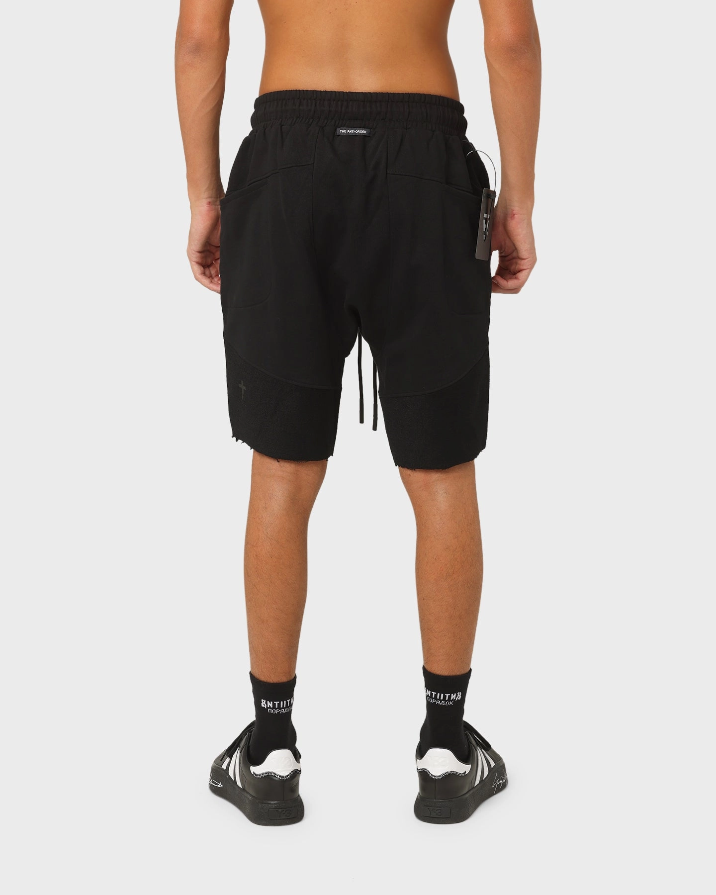 Rubberized Waistband The Anti Order Dead Sneaker Shorts Black