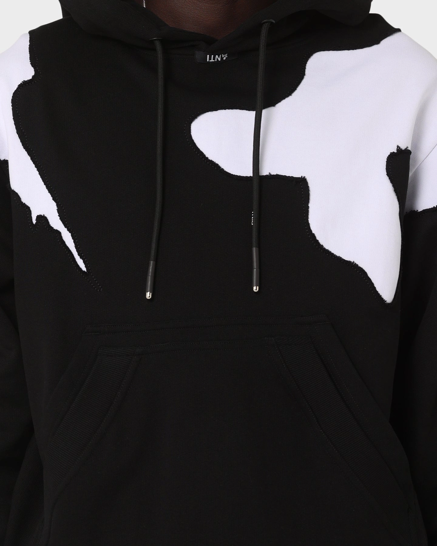 The Anti Order Deconstruction Hoodie Black/White Fitted