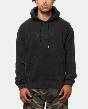 The Anti Order Dimension Boxy Hoodie Vintage Black Silicone Grip Trim