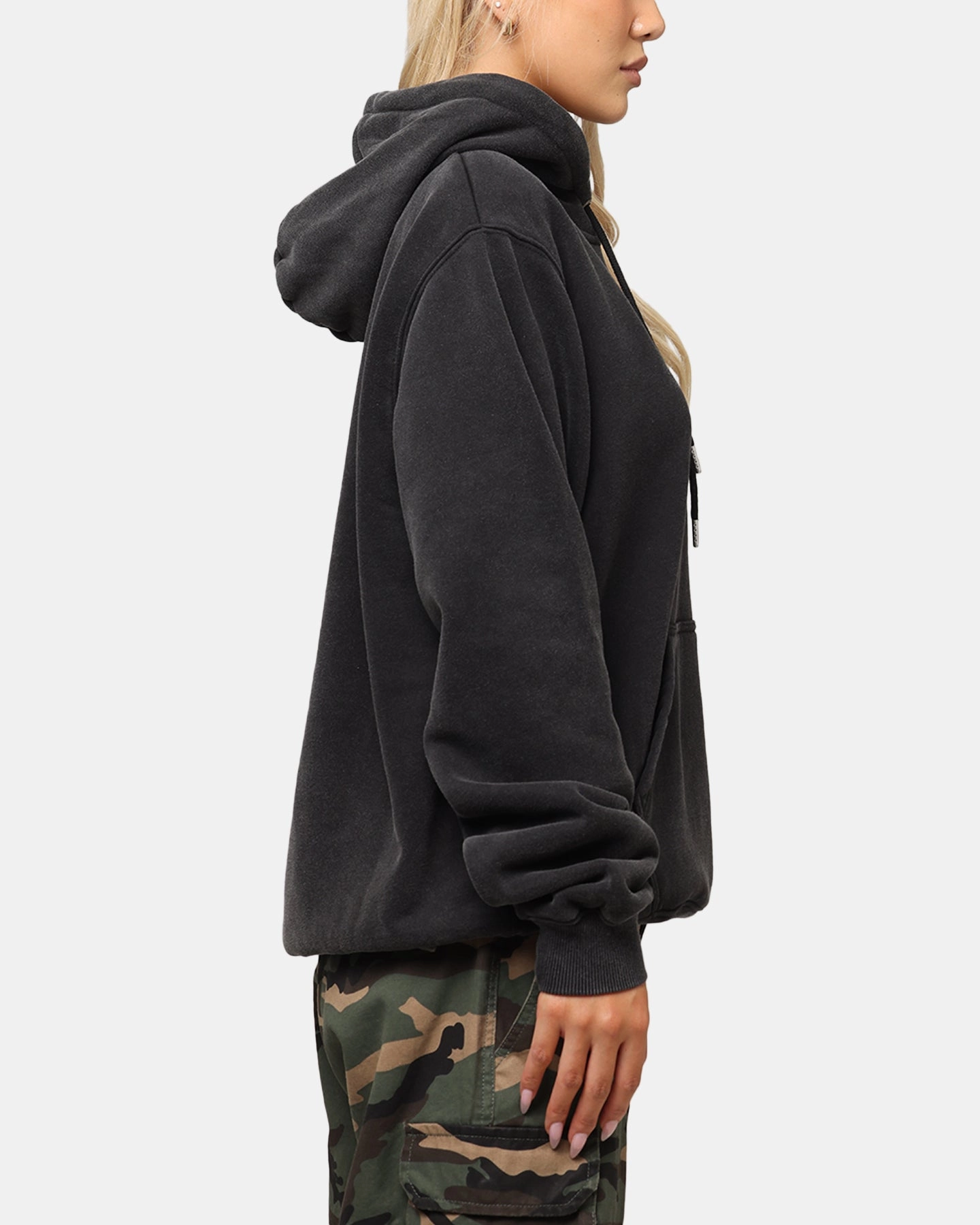 festival - goers The Anti Order Dimension Boxy Hoodie Vintage Black