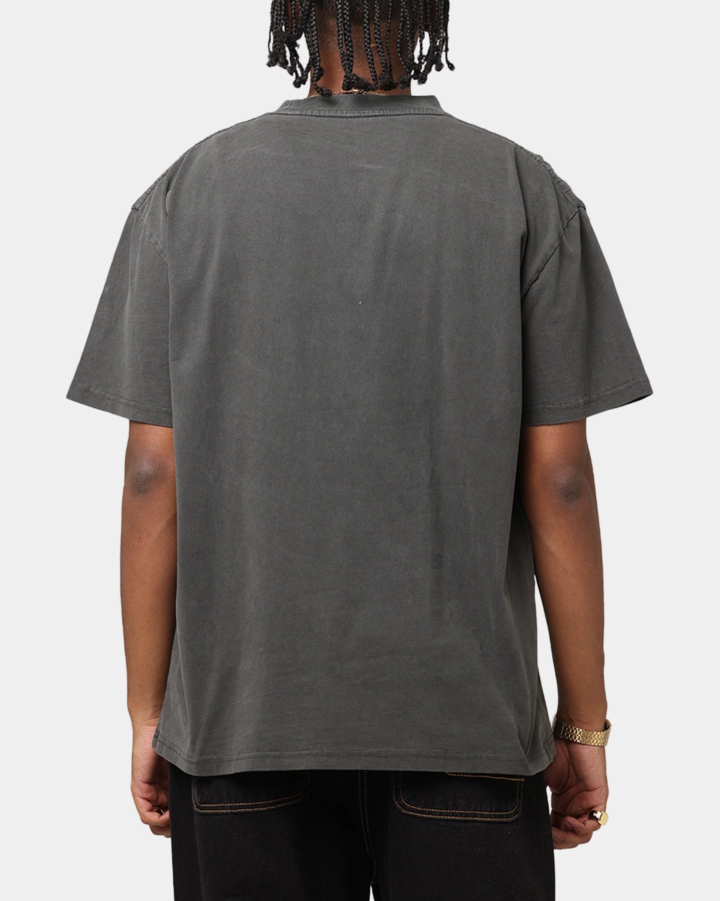 Garment Dyed Finish The Anti Order Dimension Boxy T-Shirt Black Wash