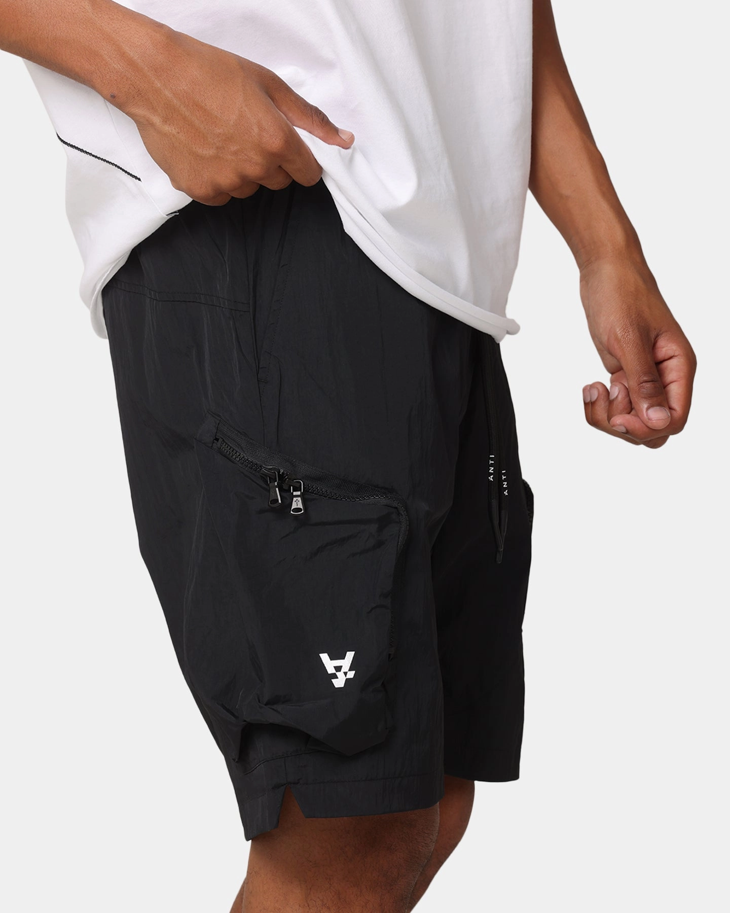 soft fit Lightweight Weave The Anti Order Faction Technical Shorts Black
