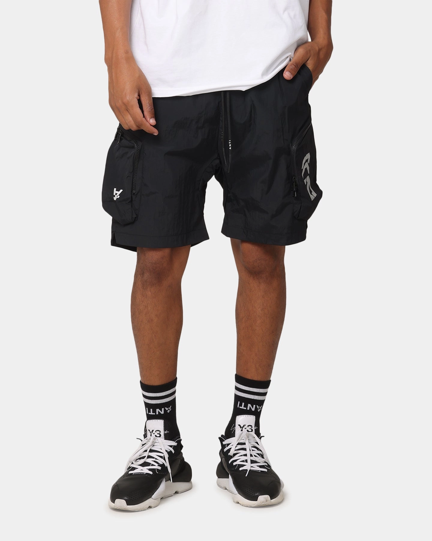 The Anti Order Faction Technical Shorts Black Tagless Labeling Street Mood